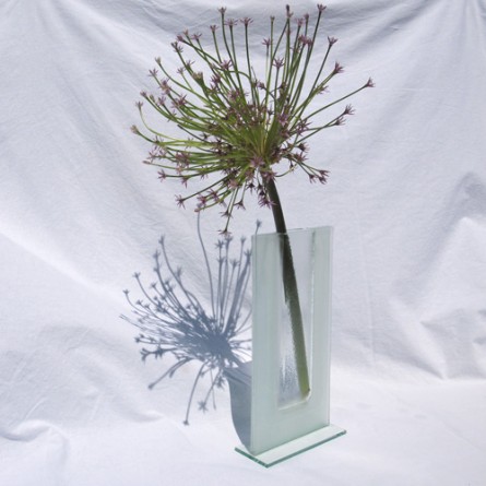Frosted glass vase II
