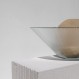 Textured glass bowl